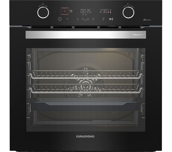 GRUNDIG GEBM12400BC Electric Smart Oven - Black & Stainless Steel