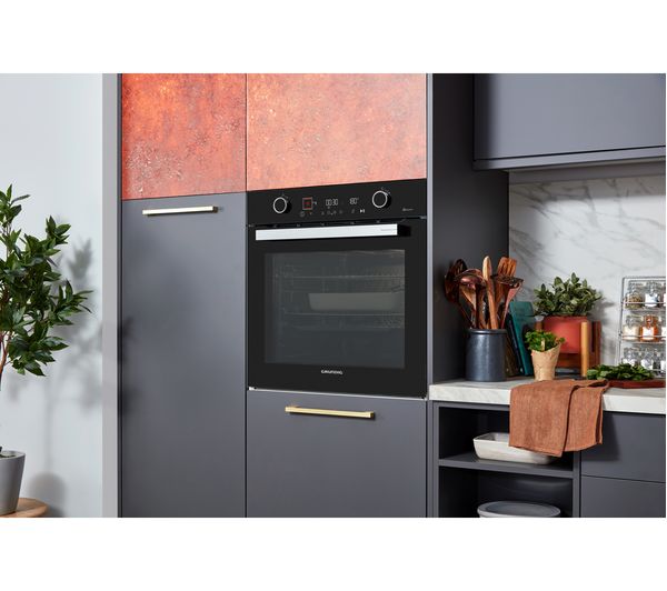 GRUNDIG GEBM12400BC Electric Smart Oven - Black & Stainless Steel