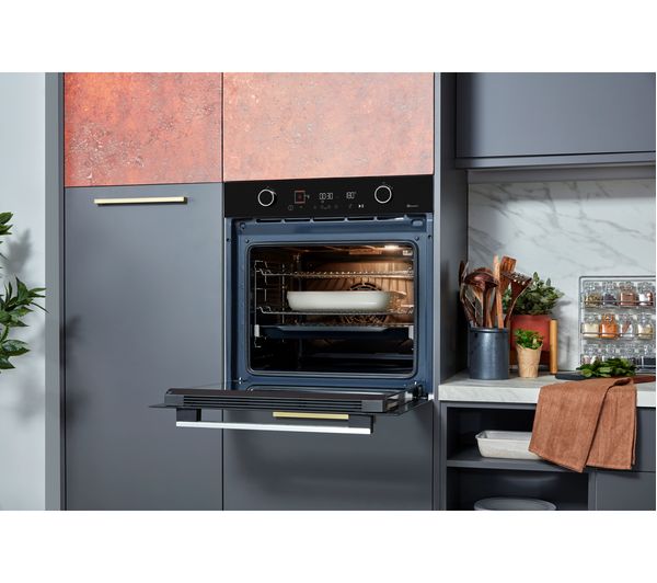 GRUNDIG GEBM12400BC Electric Smart Oven - Black & Stainless Steel