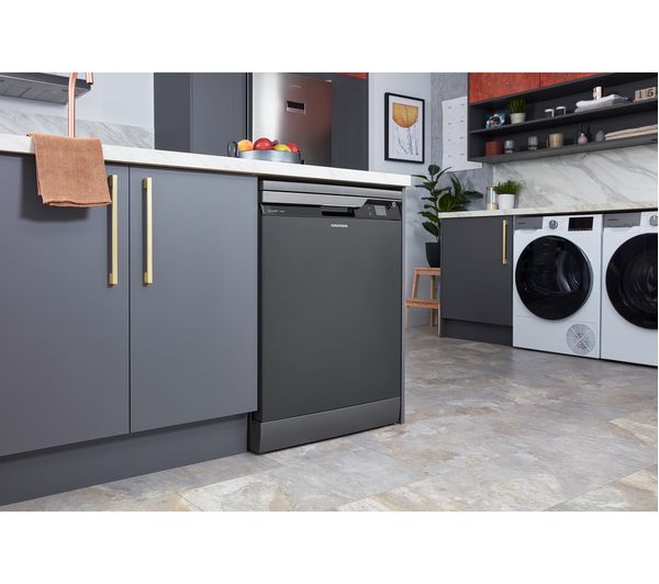 GRUNDIG GNFP5540DWA Full-size WiFi-enabled Dishwasher - Anthracite