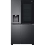 LG InstaView GSXV90MCAE American-Style Smart Fridge Freezer - Matte Black