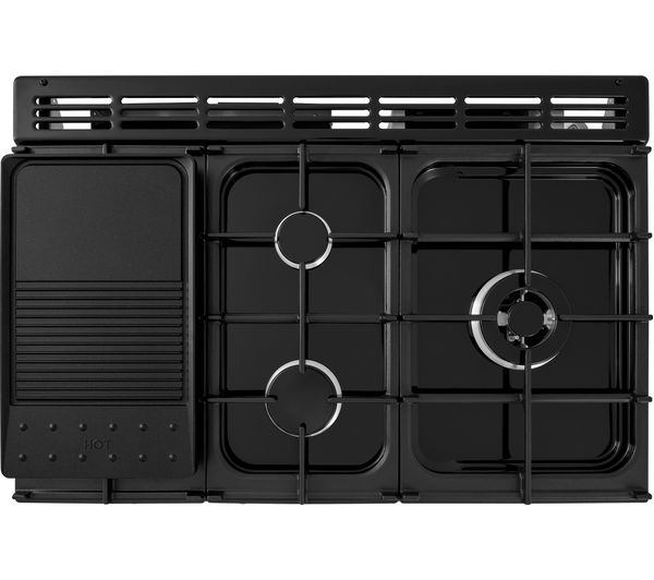 RANGEMASTER Estate 90 EST90DFFSL C Dual Fuel Range Cooker - Slate & Chrome