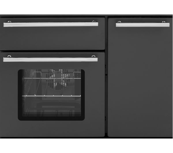 RANGEMASTER Estate 90 EST90DFFSL C Dual Fuel Range Cooker - Slate & Chrome