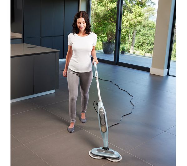 SHARK Steam & Scrub S6002UK Steam Mop - Duck Egg Blue