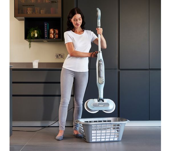 SHARK Steam & Scrub S6002UK Steam Mop - Duck Egg Blue