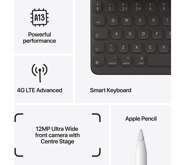 APPLE 10.2" iPad Cellular (2021) - 256 GB Silver - Image 7