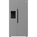 BEKO Pro HarvestFresh ASP33B32VPS American-Style Fridge Freezer - Stainless Steel