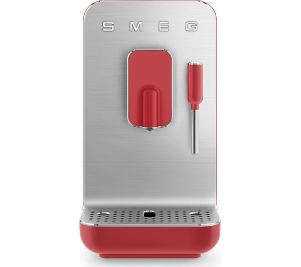 SMEG BCC02RDMUK Bean to Cup Coffee Machine - Matte Red