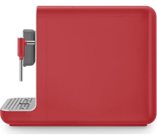 SMEG BCC02RDMUK Bean to Cup Coffee Machine - Matte Red