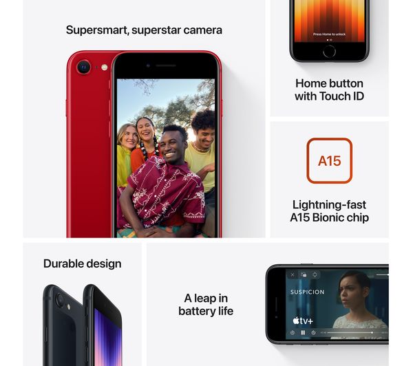 APPLE iPhone SE (2022) - 64 GB (PRODUCT)RED