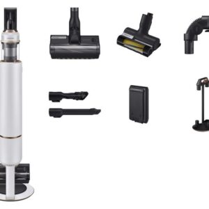 SAMSUNG Bespoke Jet Pet Max 210 W Suction Power Cordless Vacuum Cleaner with All-in-One Clean Station - Misty White