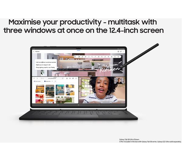 SAMSUNG Galaxy Tab S8 Plus 12.4" Tablet - 128 GB Pink Gold - Image 3