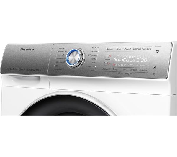 HISENSE QR Series WFQR1014EVAJM 10 kg 1400 Spin Washing Machine - White - Image 11