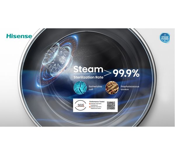 HISENSE QR Series WFQR1014EVAJM 10 kg 1400 Spin Washing Machine - White - Image 15