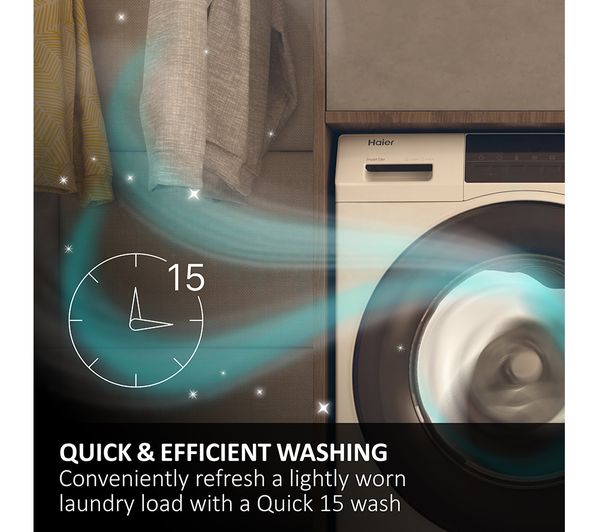 HAIER I-Pro Series 3 HW80-B14939 8 kg 1400 Spin Washing Machine - White