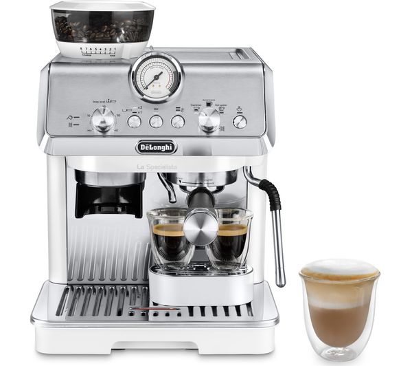 DELONGHI La Specialista Arte EC9155.W Bean to Cup Coffee Machine – Stainless Steel & White