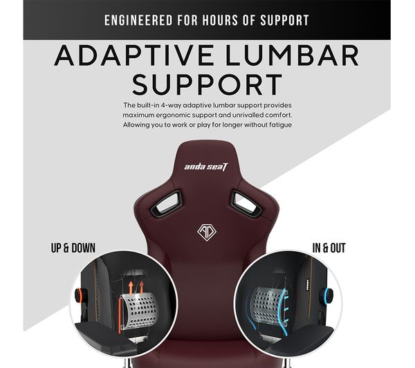 ANDASEAT Kaiser 3 Series Premium Gaming Chair - Classic Maroon