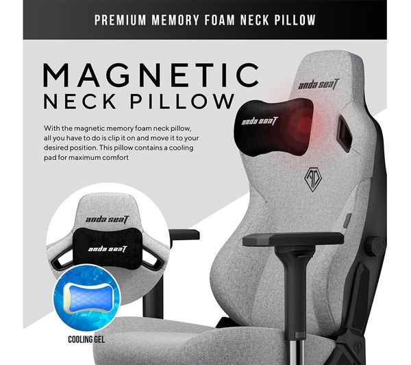 ANDASEAT Kaiser 3 Series Premium Gaming Chair - Ash Grey - Image 2