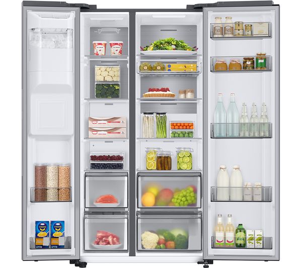 SAMSUNG Series 8 SpaceMax RS68A884CSL EU American-Style Smart Fridge Freezer - Silver