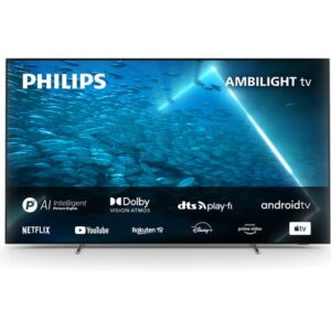 PHILIPS Ambilight 55OLED707 12 55" Smart 4K Ultra HD HDR OLED TV with Google Assistant