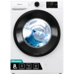 HISENSE 3+ Series WFGC801439VM 8 kg 1400 Spin Washing Machine - White