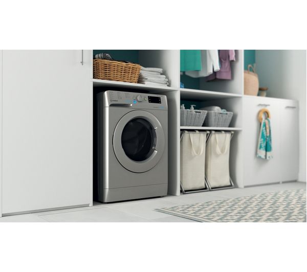 INDESIT BDE 86436X S UK N 8 kg Washer Dryer - Silver