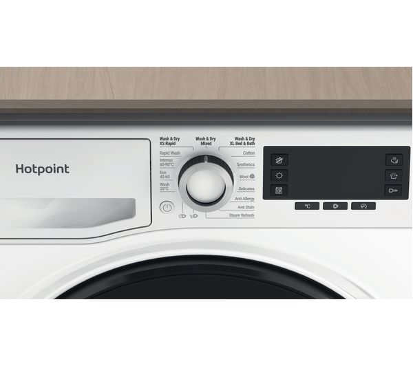 HOTPOINT NDD 8636 DA UK 8 kg Washer Dryer - White