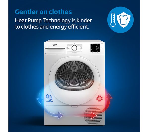 BEKO Pro B5T4923IG 9 kg Heat Pump Tumble Dryer - Graphite - Image 6