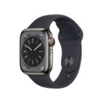 APPLE Watch Series 8 Cellular - Graphite with Midnight Sports Band  41 mm