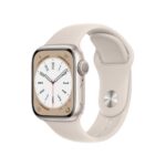 APPLE Watch Series 8 Cellular - Starlight with Starlight Sports Band  41 mm