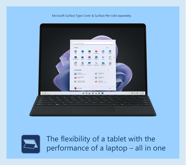 MICROSOFT 13" Surface Pro 9 - Intel® Core™ i5 256 GB SSD Sapphire