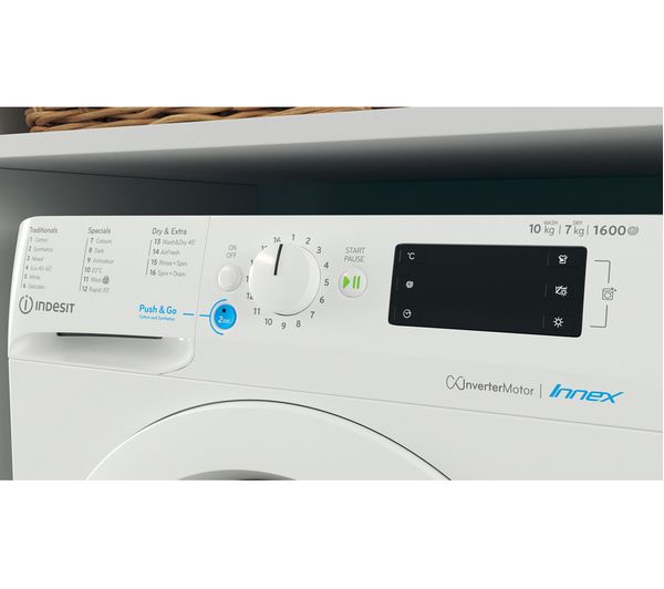 INDESIT BDE 107625X W UK N 10 kg Washer Dryer - White