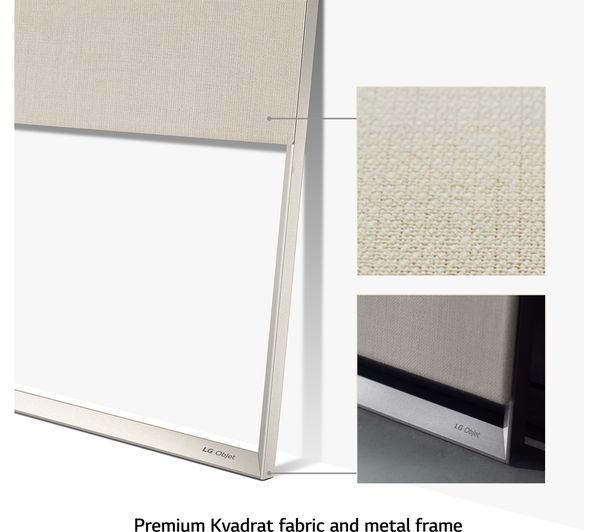 LG Objet Collection Easel 65ART90E6QA 65" Smart 4K Ultra HD HDR OLED TV with Google Assistant & Alexa - Beige