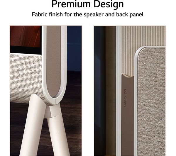 LG Objet Collection Posé 55LX1Q6LA 55" Smart 4K Ultra HD HDR OLED TV with Google Assistant & Amazon Alexa - Beige - Image 4