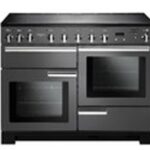 RANGEMASTER Professional Deluxe 110 cm Electric Induction Range Cooker - Slate & Chrome