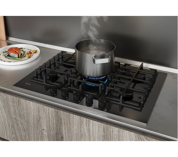 HAIER Series 2 HAVG75S2B 75 cm Gas Hob - Black