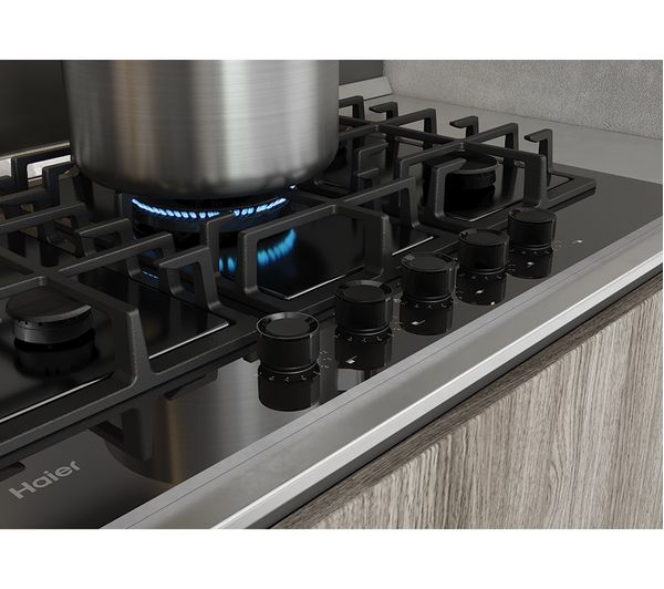 HAIER Series 2 HAVG75S2B 75 cm Gas Hob - Black