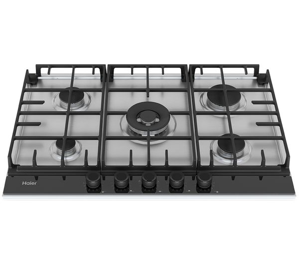 HAIER HAHG74S2X 75 cm Gas Hob - Stainless Steel - Image 2