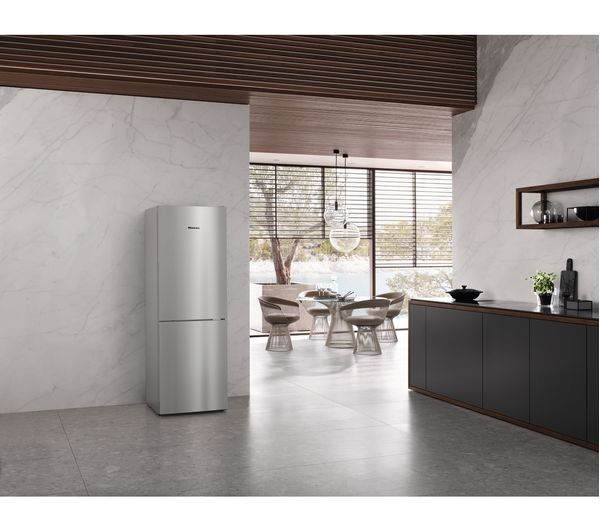 MIELE KD 4052 E 60 40 Fridge Freezer - Silver - Image 2