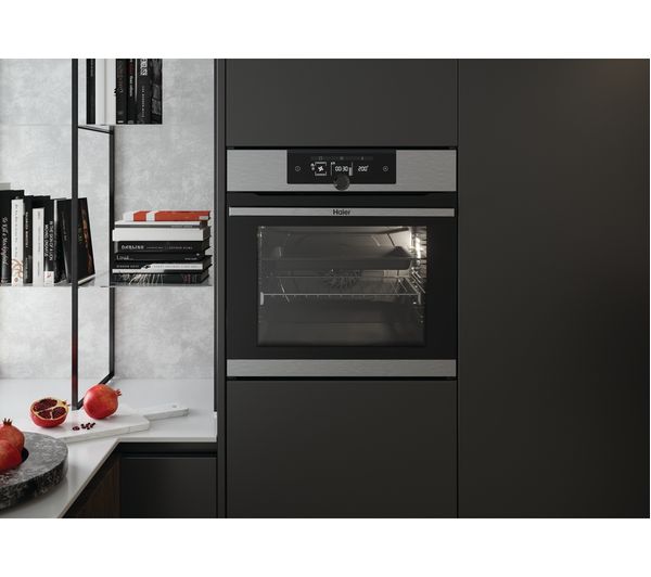 HAIER I-Turn Series 2 HWO60SM2F9XH Electric Pyrolytic Smart Oven - Black & Stainless Steel