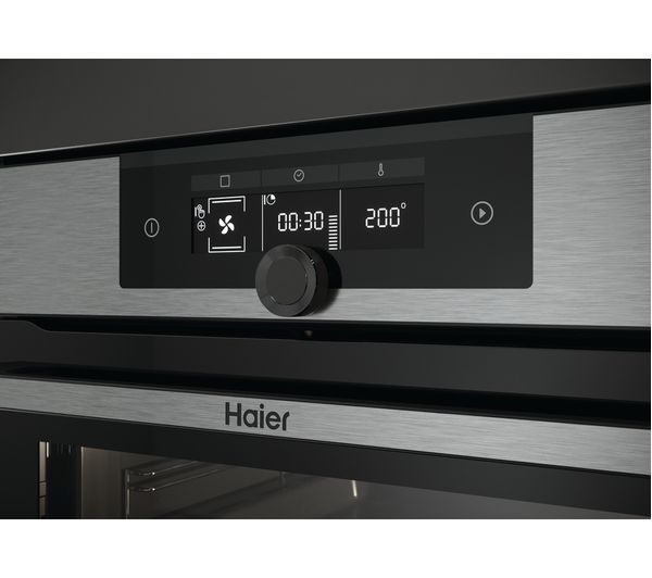 HAIER I-Turn Series 2 HWO60SM2F9XH Electric Pyrolytic Smart Oven - Black & Stainless Steel