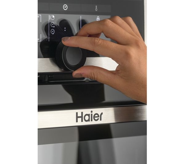 HAIER I-Turn Series 2 HWO60SM2F9XH Electric Pyrolytic Smart Oven - Black & Stainless Steel