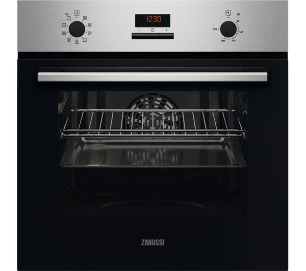 ZANUSSI AquaClean ZOHNE2X2 Electric Oven - Black & Stainless Steel