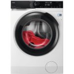 AEG ProSteam LFR74944UD 9 kg 1400 rpm Washing Machine - White & Black