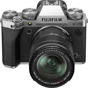 FUJIFILM X-T5 Mirrorless Camera with FUJINON XF 18-55 mm f 2.8-4 R LM OIS Lens - Silver