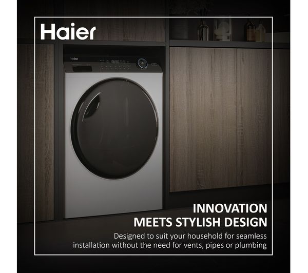 HAIER I-Pro Series 3 HD80-A2939 8 kg Heat Pump Tumble Dryer - White