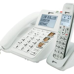 GEEMARC DECT295 COMBI Corded Phone & Cordless Extension Handset - White