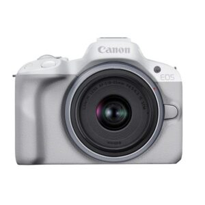 CANON EOS R50 Mirrorless Camera with RF-S 18-45 mm f 4.5-6.3 IS STM Lens - White