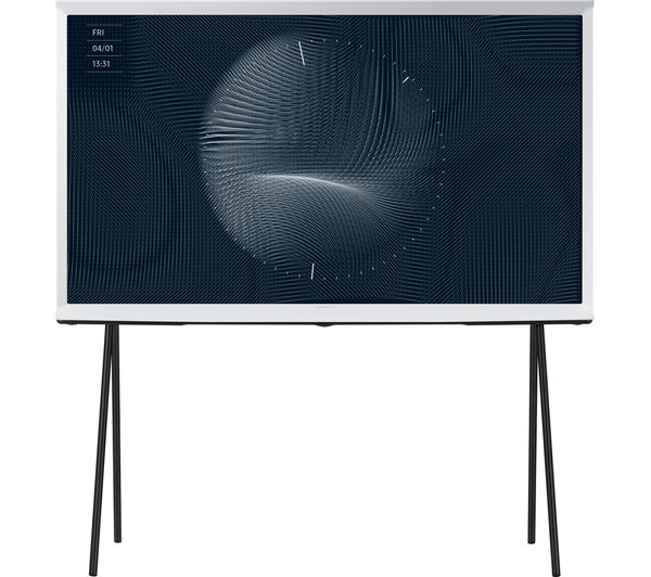 SAMSUNG The Serif QE55LS01BGUXXU 55" Smart 4K Ultra HD HDR QLED TV with Bixby & Amazon Alexa - Cloud White