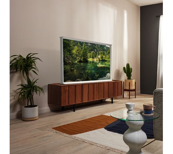 SAMSUNG The Serif QE55LS01BGUXXU 55" Smart 4K Ultra HD HDR QLED TV with Bixby & Amazon Alexa - Cloud White - Image 9